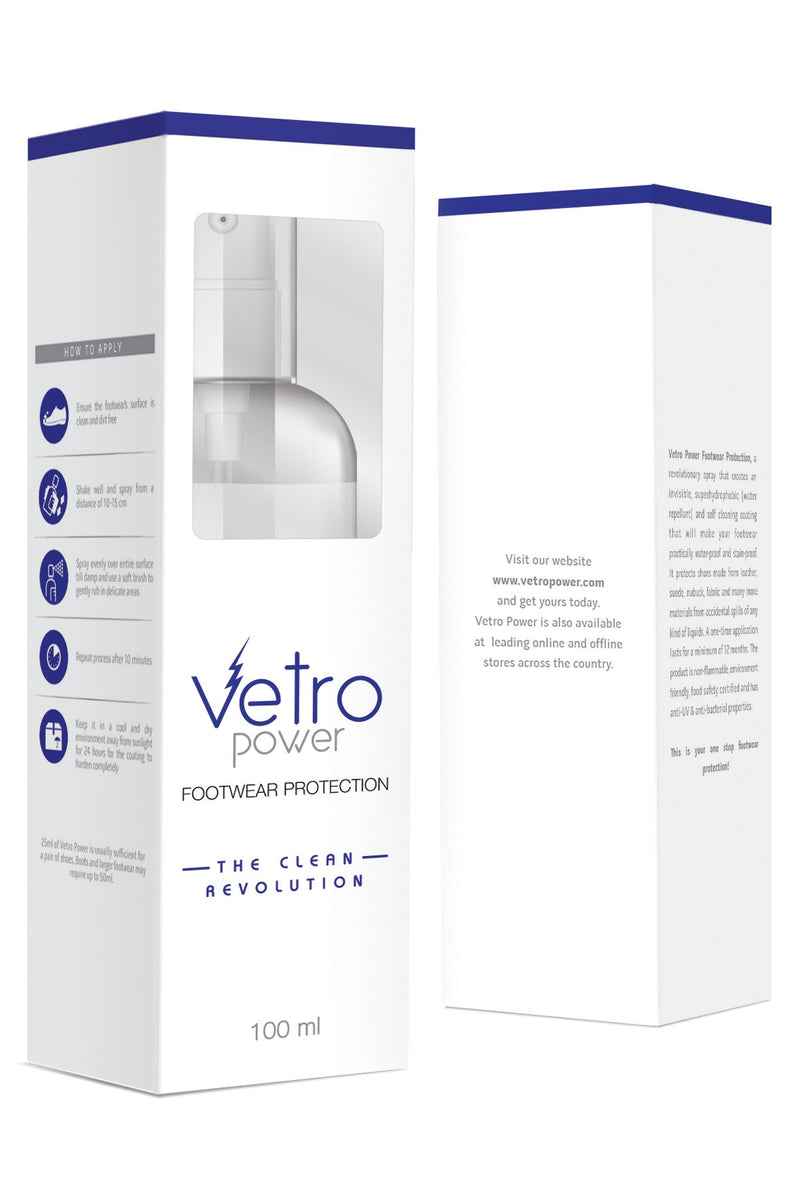 [Australia] - Vetro Power Shoe Protection Spray 100ml Invisible Water Stain Repellent Protection 1-pack 