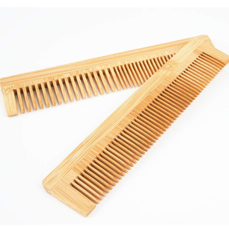 [Australia] - 4 Pcs Wooden Comb Hair Comb Massage Comb Eco Friendly Zero Waste Bamboo Handmade Wood Hair Comb 5.35 ''/ 13.6cm for Women, Men and Girls 