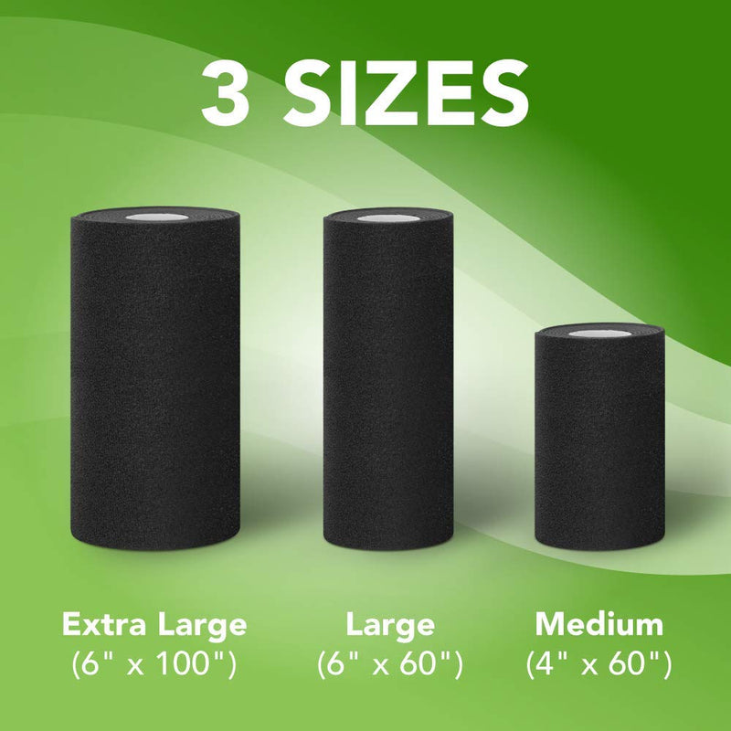 [Australia] - STRIVE Compression Therapy Wrap 6" X 60", Black, Made In The USA 6" x 60" Wrap 