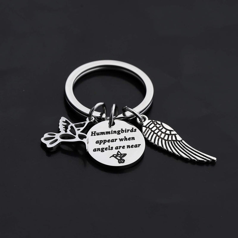 [Australia] - Gzrlyf Hummingbird Keychain Hummingbirds Appear When Angels are Near Hummingbird Memorial Gifts for Loss of Loved One 