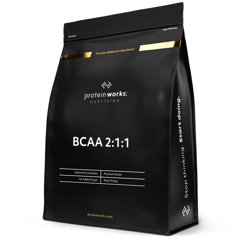 [Australia] - Protein Works - BCAA Powder | 2:1:1 Ratio| 5000mg BCAAs Per Serving | Instantised | Branched Chain Amino Acid Supplement | Promote Muscle Synthesis | 100 Servings | Unflavoured 500 g 