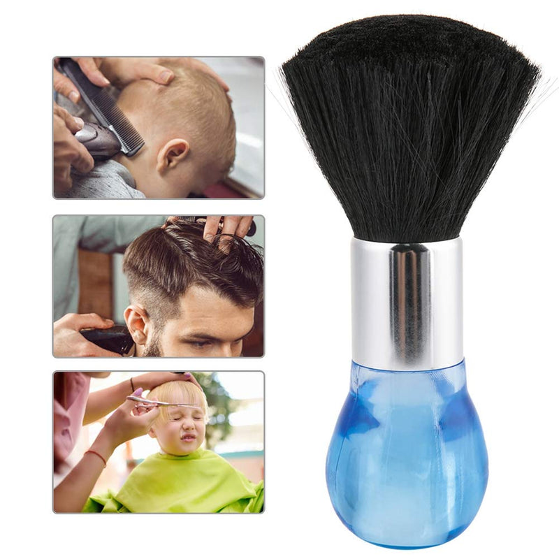 [Australia] - 2 Colors Neck Face Duster Brush Soft Barber Hair Cleaning Hairbrush Cutting Hairdressing Styling Tool for Salon Use(Blue) 