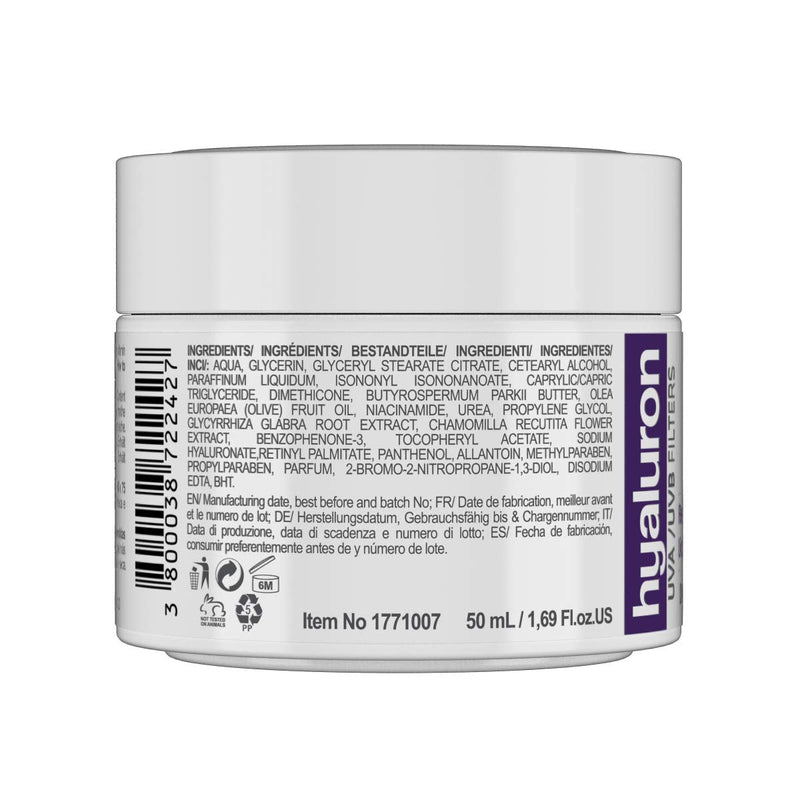 [Australia] - RevitaLAB Hyaluron Anti-Ageing Day and Night Cream, Enriched with Vitamin A (Retinol) Vitamin E, Liquorice Root Extract, Hyaluronic Acid and UV Filters, for Ages 60 – 75, 50 ml 50 ml (Pack of 1) 
