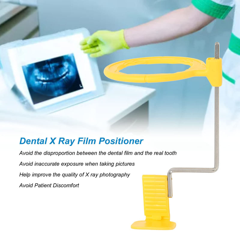 [Australia] - Dental X Ray Film Positioner, Dental Intra Oral X Ray Film Positioning System Kit, Heat Resistant Intra Oral X Ray Film Position Holder for Front Teeth, Yellow 