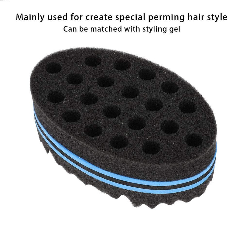 [Australia] - Barber Sponge Brush Professional Barber Shop Hair Curling Sponge Twist Hair Perming Styling Sponge Hairdressing Tool, For Dreadlock, Coils, Afro Curl As Hair Care Tool(01) 01 