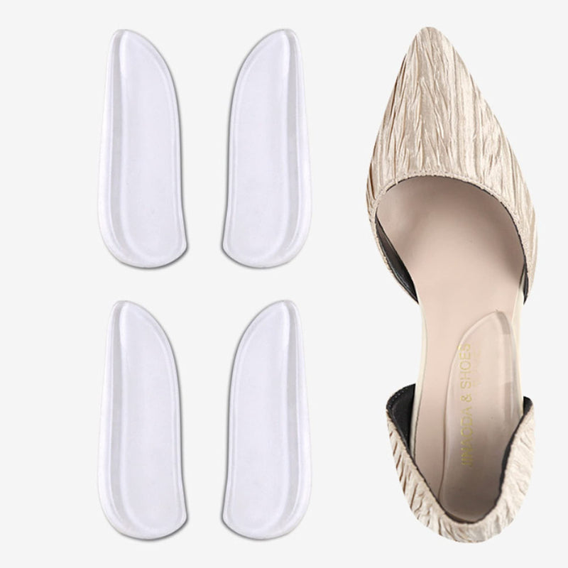 [Australia] - Mars Wellness Medial & Lateral Heel Wedge Silicone 2 Pairs - Universal - Adhesive Shoe Insert for Knock Knee Pain, Bow Legs, Foot Alignment - Pronation, Supination 