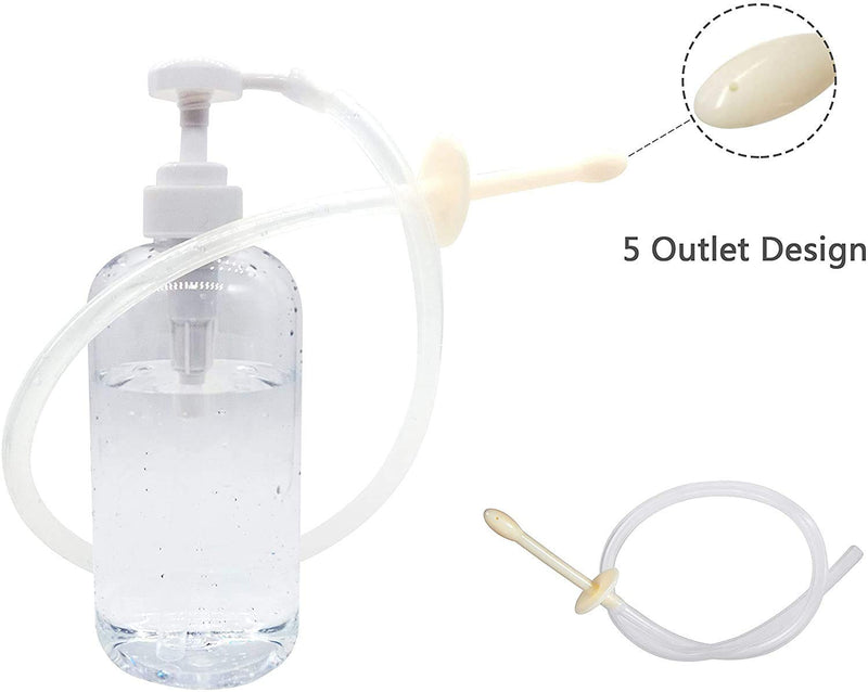 [Australia] - Abyclean Enema Bottle Kit for Men Anal Douche Vagina Cleaning Kit Reusable Manual Pressure Enemas for Women (300ml, 3 Nozzle) 300ml-3 Nozzle 