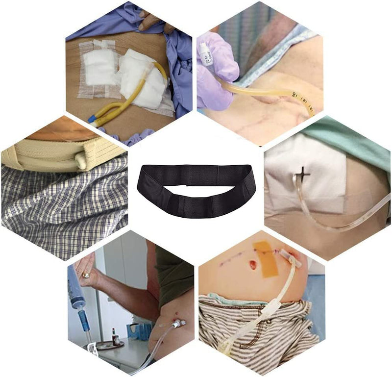 [Australia] - Peritoneal Dialysis Catheter Belt Holder Catheter Waist Belt Abdominal Protection Belt Hospital Accessories Peritoneal Tube Belt (Small) S (Pack of 1) 
