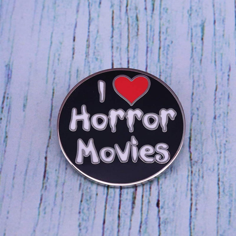 [Australia] - GuDeKe I Love Horror Movies Enamel Pin 