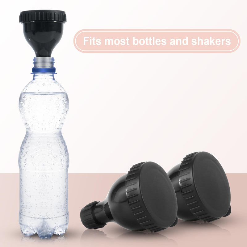 [Australia] - Aster 2Packs Small Protein Powder Funnel Workout Protein Powder Container Portable Supplement Funnels for Filling Bottles, Protein Powder Dispenser for Workout, Travel 