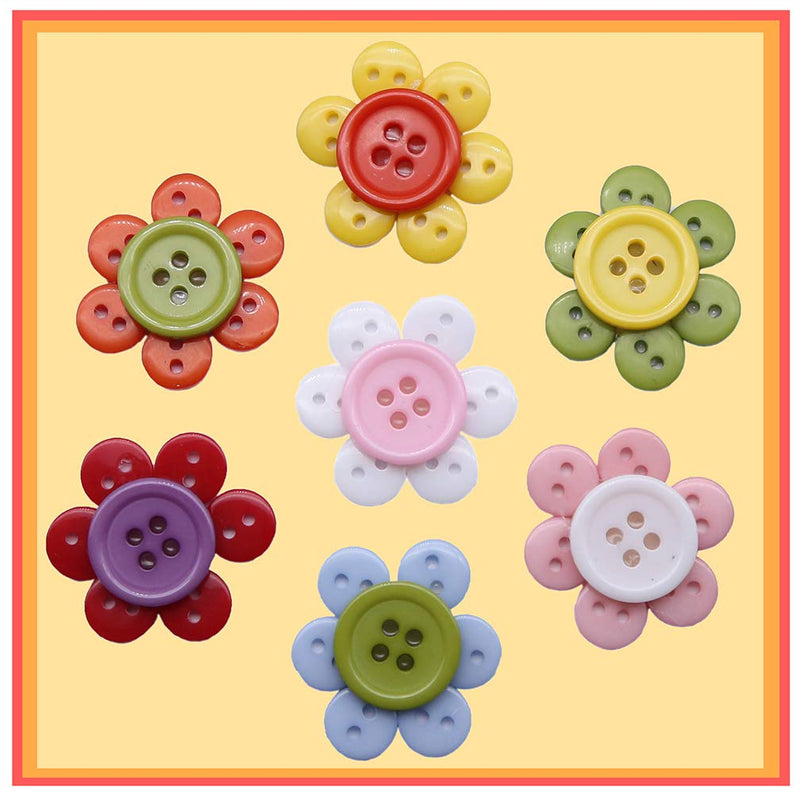 [Australia] - GANSSIA 11/32 Inch Very Small Button 9mm Tiny Size Sewing Flatback Resin Buttons 10 Colors Multi-Colored Pack of 750 with Box 