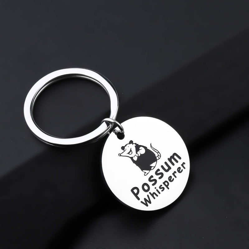 [Australia] - PENQI Opossum Animal Jewelry Possum Gifts Possum Whisperer Keychain Opossum Lover Gifts Opossum Gift for Women Men 