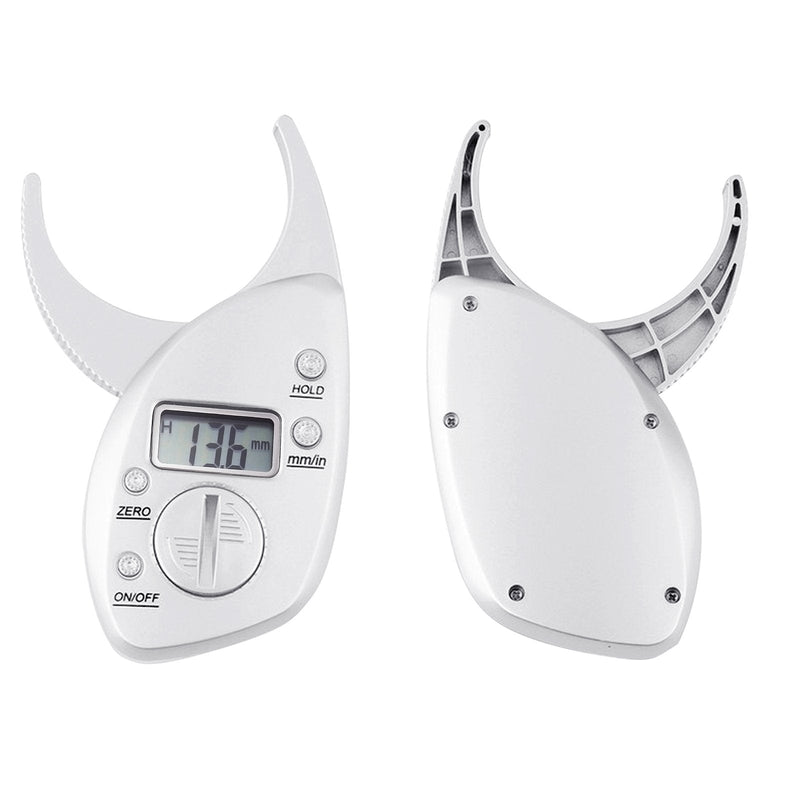 [Australia] - Portable Skin Fat Caliper Tester mm inch LCD Screen Athletic Women/Men Body Tools Monitoring Kit 