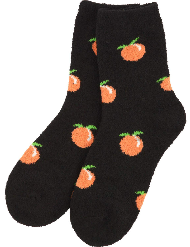 [Australia] - HASLRA Premium Soft Warm Microfiber Fuzzy Socks 2-5 Pairs Medium Wso106-peach 