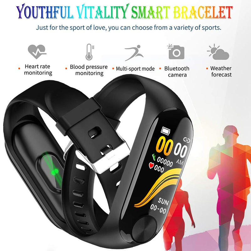 [Australia] - tongzhou Smart Wristband Z10 unisex Waterproof Heart Rate Monitor Blood Pressure Pedometer Sleep Fitness Sport Watch for IOS/Android 