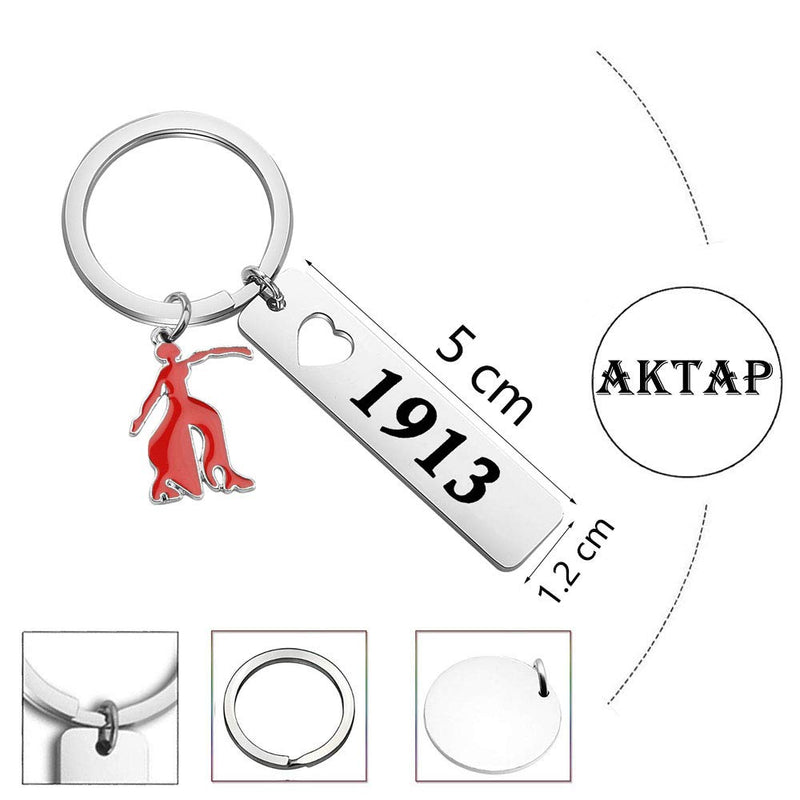 [Australia] - AKTAP Delta Sorority DST 1913 Delta Sigma Theta Paraphernalia Keychain Delta Gift Greek Sorority Gift DST 1913 Keychain 