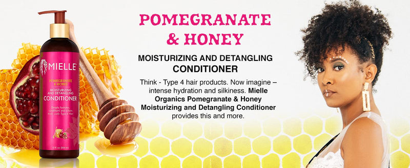 [Australia] - Mielle Organics Pomegranate & Honey Moisturizing and Detangling Conditioner for Type 4 Hair, 12 Ounces 