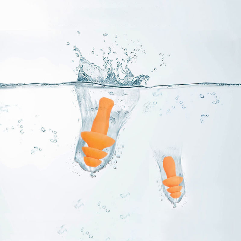[Australia] - 5 Pairs Corded Ear Plugs Reusable Silicone Earplugs with String Banded Ear Plug Sleep Noise Cancelling for Hearing Protection 