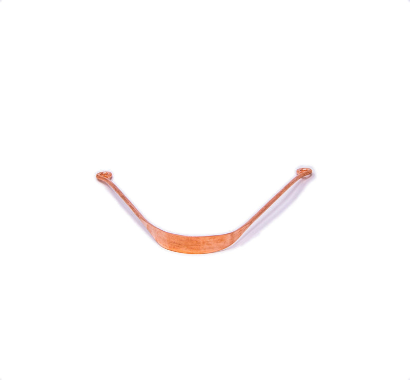 [Australia] - Wonder Care - 100% Copper Tongue Scraper/Cleaner Ayurvedic Antibacterial for Optimal Oral Hygiene (2 Pieces with Pouch) 2 