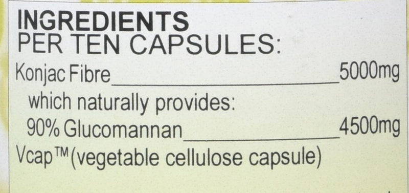 [Australia] - Health Plus Konjac Fibre 500mg (Glucomannan) Slimming and Weight Control Supplement - 210 Gelatin Free Capsules 