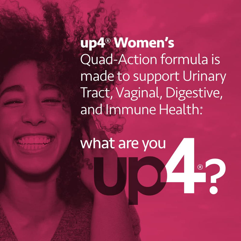 [Australia] - up4 Probiotic Supplement for Women, Vaginal, Digestive and Immune Support, 50 Billion CFUs Guaranteed, Non-GMO, Gluten Free, Soy Free, Vegan, 60 Count Womens 