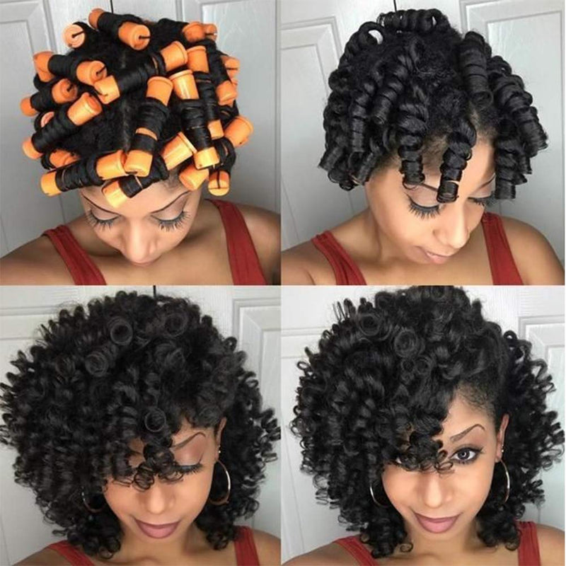 [Australia] - Hair Perm Rods Set 78 Pieces Jumbo Large Medium Plastic Cold Wave Perming Rods Curlers for Straight Curly Natural Hair Hairdressing Styling Hair Rellers Tool 3 Sizes 