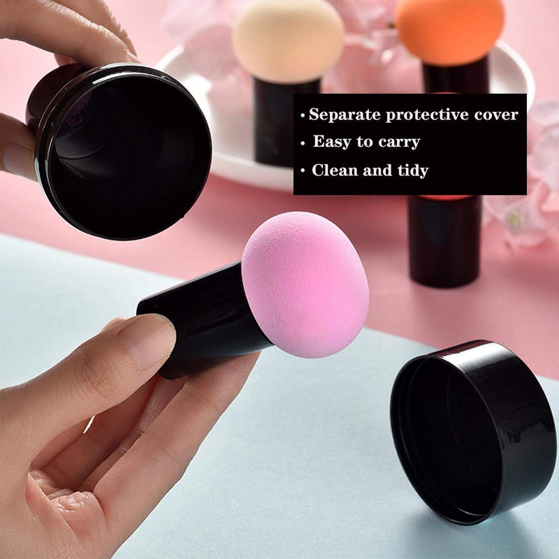 [Australia] - BESTLA 3pcs Mushroom Makeup Sponge Cosmetic Blender Puff Latex Free Facial Sponge 