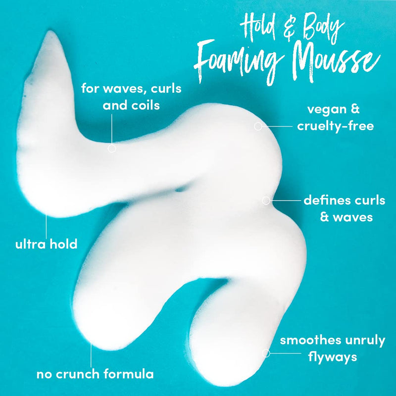 [Australia] - The Curl Company Hold and Body Foaming Mousse (200 ml) - Defines Curls and Waves, Eliminates Frizz and Smoothes Unruly Flyways; Professionally Formulated with Curplex and Nourishing Moringa Oil 