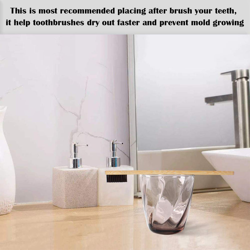 [Australia] - Bamboo Toothbrush, Wooden Toothbrushes, Biodegradable Eco Friendly Vegan Natural Organic Bamboo Charcoal Tooth Brush, Set of 8 Color of Medium Firm Bristles 8 Multicolour 