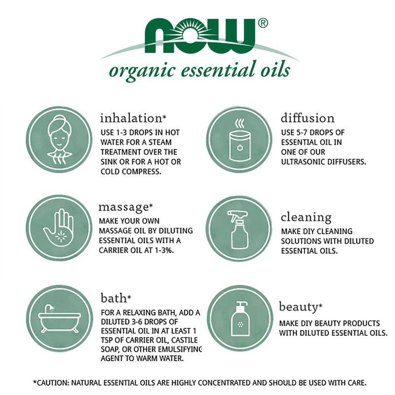 [Australia] - NOW Foods Rosemary Oil Certified Organic 1 fl oz (30 ml) Liquid 