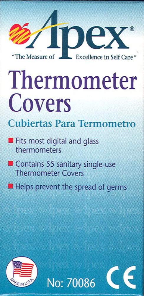 [Australia] - 55 Disposable Thermometer Covers By Apex Healthcare Products 