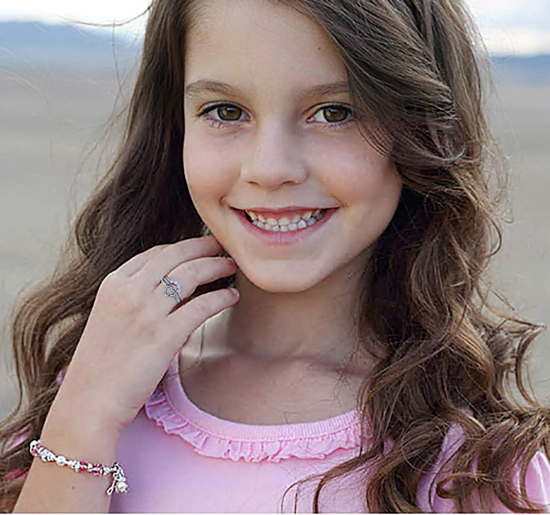 [Australia] - Sterling Silver Heart Rings for Girls Women, Open Heart Stacking Rings for Teen Girls Women Jewelry Gifts 6 