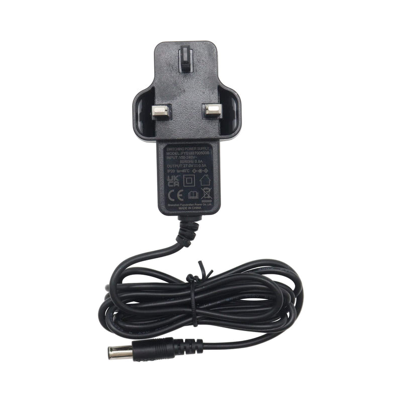 [Australia] - xiixtoo 27V 0.5A Vacuum Cleaner Battery Charger Plug And Power Lead K13S270050B for Getch CH01 AFT001 AR01 AR02 DM001 K9 Multi MK2 AirRam Cordless Vacuum, UK Plug 