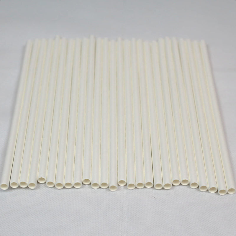 [Australia] - White Paper Straws (6mm x 200mm) - Pack Size 500 - Made in Britain - Biodegradable/Eco-Friendly/Highly Durable/Food Safe/Suitable for All Occasions 