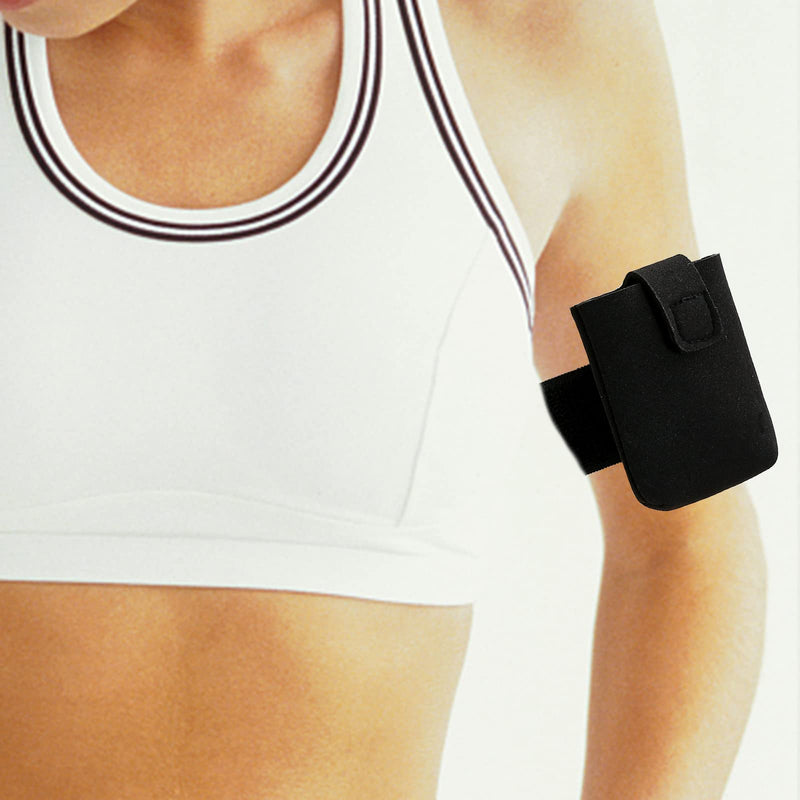 [Australia] - Insulin Pump Belt, Adjustable Diabetes Arm Band for Diabetic Insulin Pump, Insulin Pump Case for Adults & Kids, Diabetic Pouch Belt for Sports, Diabetic Supplies Compatible with t:Slim/t:Slim X2 (Arm) Black L- Arm 