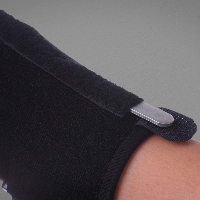 [Australia] - VITTO Reversible Thumb Splint Support Brace/Spica for Left and Right Hand - (Lite - Small/Medium) Black S / M 