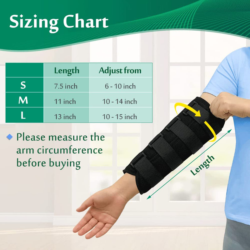 [Australia] - Elbow Splint Brace Ulnar Nerve Entrapment Cubital Tunnel for Sleeping Elbow Immobilizer Arm Brace Night Support for Pain Tennis Arthritis Elbow Restraint Wrap Arm Band (L) L 