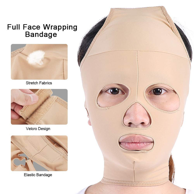 [Australia] - Filfeel Face Slimming Massage Belt, V Line Facial Lifting Mask Thin Massager Beauty Care Tool(M) 