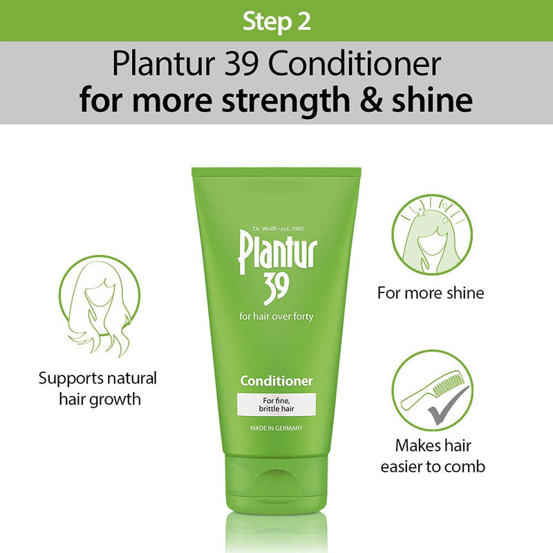 [Australia] - Plantur 39 Caffeine Shampoo and Conditioner Set Prevents and Reduces Hair Loss | For Fine Brittle Hair | Unique Galenic Formula Supports Hair Growth | Set of 250ml Shampoo and 150ml Conditioner 