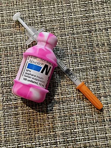 [Australia] - VIAL SAFE Insulin Bottle Protector Case/Sleeve for Diabetes, Never Risk Breaking Your Insulin Vial, Reusable, Durable, Flexible Silicone Protective Sleeve, 2-Pack (Short), Tie Dye Pink 2-Pack Short 