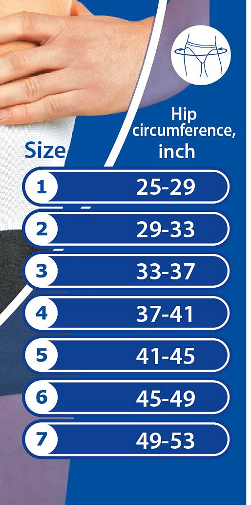 [Australia] - Hernia Support Belt for Men Hernia Truss for Single or Double Inguinal or Sports Hernia, Adjustable Waist Strap with Removable Compression Pad Breathable Material (#5 for Hips Circumference: 41-45 inch (105-115 cm)) 