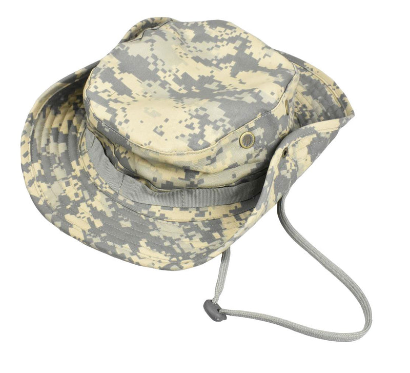 [Australia] - jffcestore Men's Camo Boonie Hat Fishing Sun Hat Wide Brim Bucket Hat with Adjustable Strap Acu 