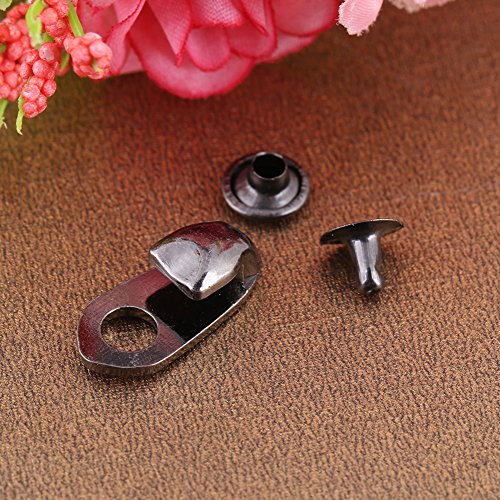 [Australia] - 20 Buckles Decorative Hook Shoe Repair Accessories Safety Shoes Lace Hook Camping Hiking Accessories Boot Hook Lace Accessories Rivet Repair/Camping/Hiking Accessories 