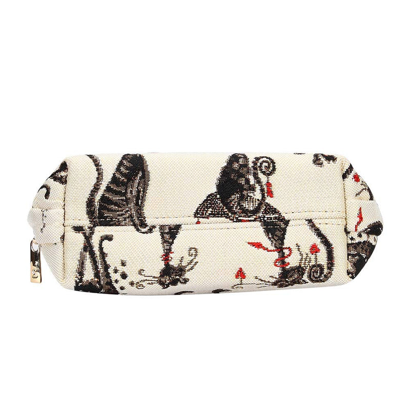 [Australia] - Signare Tapestry cosmetic bag makeup bag for Women with Catitude by Marilyn Robertson Design (COSM-CUDE) 