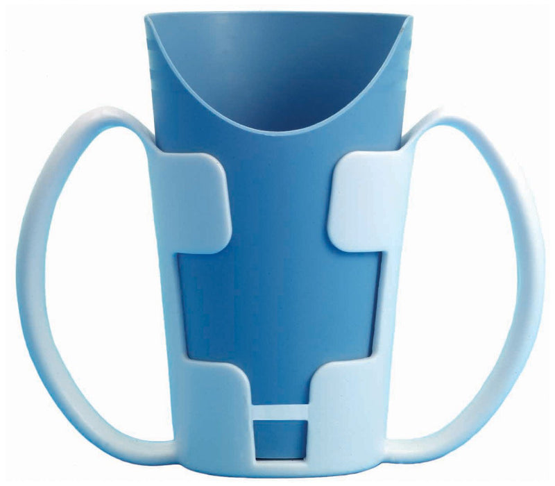 [Australia] - Cup Holder with Large Handles for better control, gripping and to reduce spills Ideal for those with Weak Grip, Poor Motor skills, No Spill, Assorted Colors 