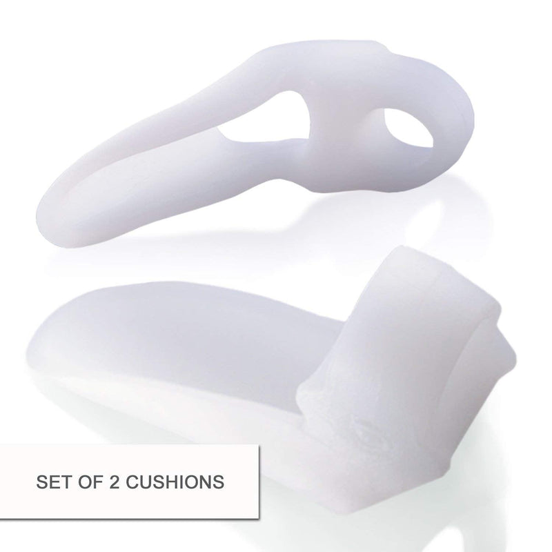 [Australia] - Dr. Frederick's Original 2 Piece Sport Bunion Pad & Toe Spacer Set - 1 Pair Soft Gel Cushions - One Size Fits All - Fast Relief - Wear with Shoes - for Men & Women 
