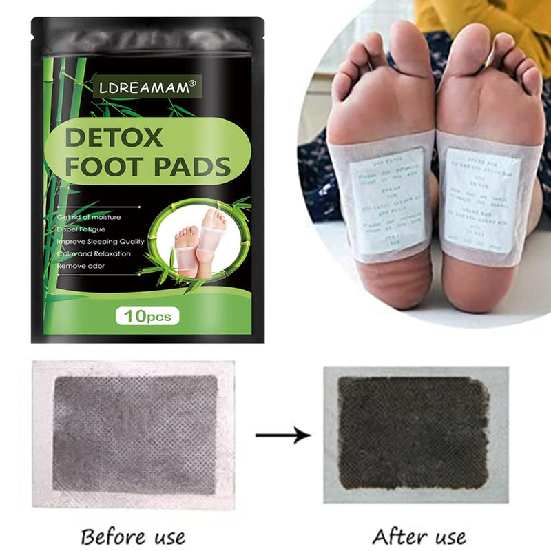 [Australia] - Detox Foot Pads,Detox Foot Patches,Deep Cleansing Detox Foot Pads,Improve Sleep Quality Enhance Blood Circulation,Relieve Body Stress 10Pcs White-1 