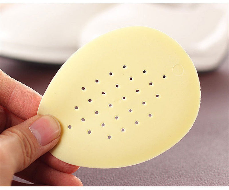 [Australia] - CAREOR 3 Pairs Front Pad Half Insoles, Metatarsal Forefoot Shoes Pads Cushions Silicone Holes Design High Heels Gel Cushions Shoe Inserts for Women (Beige) Beige 