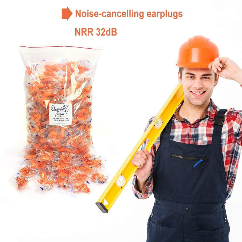 [Australia] - Foam Corded Ear Plugs 100 Pair - Soft NRR 32dB Noise Cancelling Sound Blocking Disposable Orange for Sleeping Snoring Studying Noise Hearing Protection Construction Shooting Sports Mowing Woodworking 200 