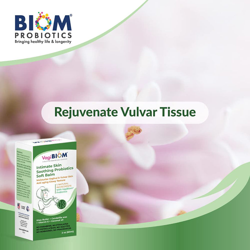 [Australia] - Biom Probiotic Intimate Skin Soothing Probiotics Soft Balm SheaButter with VagiBiom Probiotics for Skin Care. 100% NATURAL - NO PARABENS. VEGAN FORMULA. Maintain Optimal pH, and relieves Feminine discomfort 